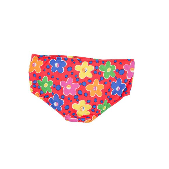 Vintage 70s Floral Bikini Two Piece Matching Set Swimsuit Hippie Boho - Picture 6 of 9